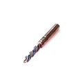 Single Stem Single Spiral Micro Abrasive Tube Brush 0.03 in Dia x 1/2 in L 4 in OAL Silicate Wire